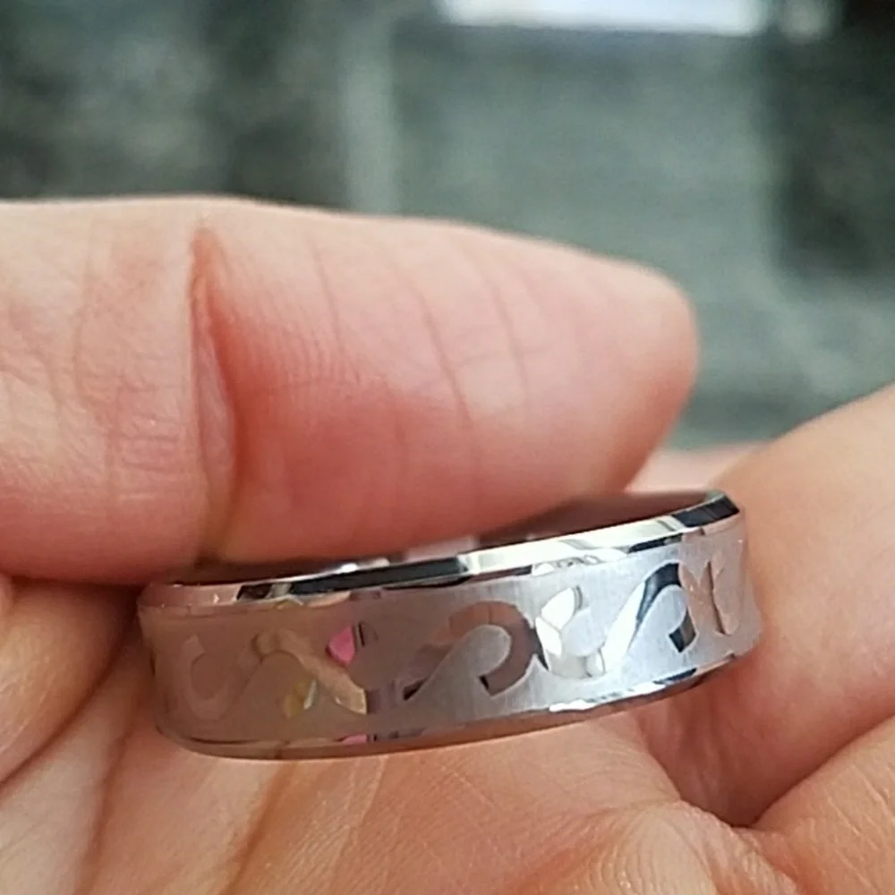 Size 15 Men's Tungsten Wedding Band Ring size 15